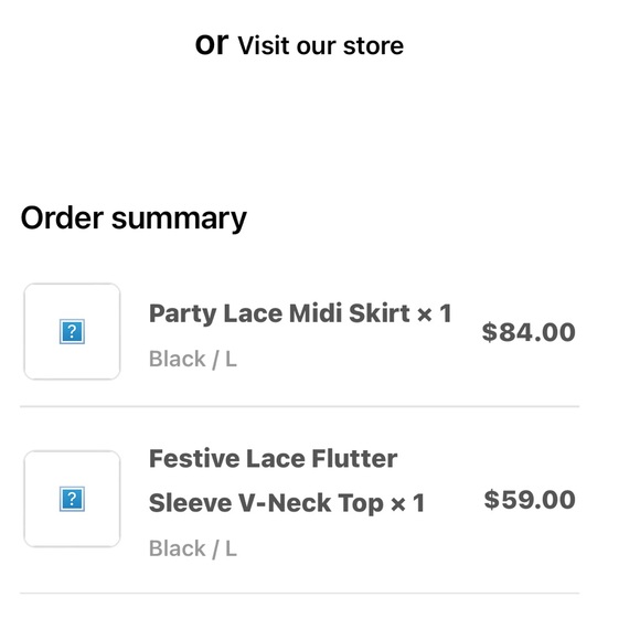 Two-piece sleeveless flutter sleeve top and midi skirt black lace gibsonlook - Picture 16 of 16